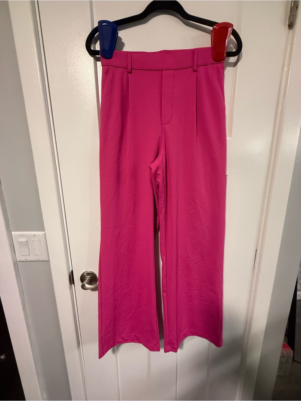 HALARA Hot Pink Wide-Leg Trousers